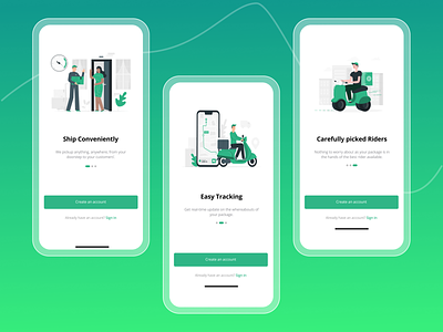 Delivv Onboarding delivery design onboarding user experience user interface