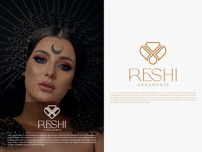 Reshi Ornaments Logo Design branding graphic design jewellery logo jewelry logo logo logo design minimal logo r logo