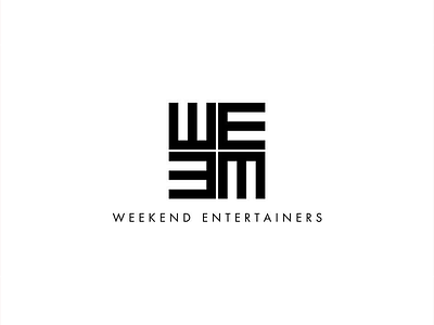 Weekend Entertainers artistsix branding cinema corporate creative entertainment logo madrasters texttypo typography