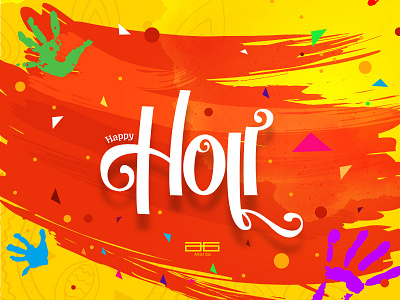 Holi-Day 2017 artistsix colors design digitaldesign holi holiday paarvaigalpainting poster vinothkumar