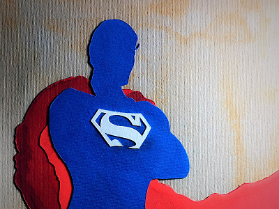 Paper Art SUPER MAN a6 artistsix madrasters paarvaigal paperart papercut paperproject superhero superman