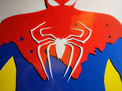 Paper Art SPIDER MAN a6 artistsix madrasters paarvaigal paperart papercut paperproject spiderman superhero