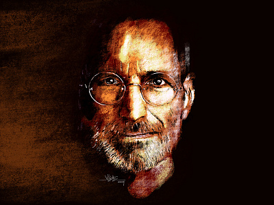 Steve Jobs art artistsix digitalart fineart ipadpro paarvaigalpaintings portrait procreate softpastel