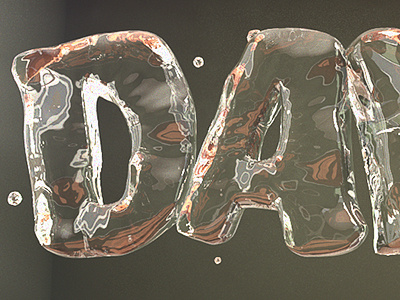 Bubble Letters 3d bubble dan letters maya render vray water