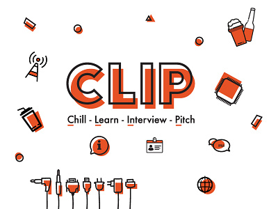 CLIP // Chill - Learn - Interview - Pitch chill design iot iot valley open space place play posca startup wall