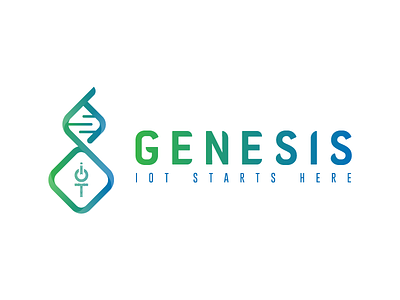 Genesis logo pt.2 branding development gradient internet internet of things iot logo logotype nature tech