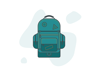 Backpack Illustration backpack illustration line outdoor simple startup
