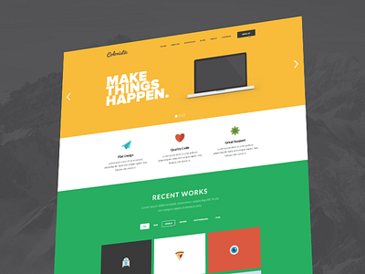 Coloristic PSD Template design layout psd sale template theme themeforest webdesign