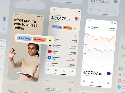 Investment App Concept app design concept design currency app design investment app ios app ui ux