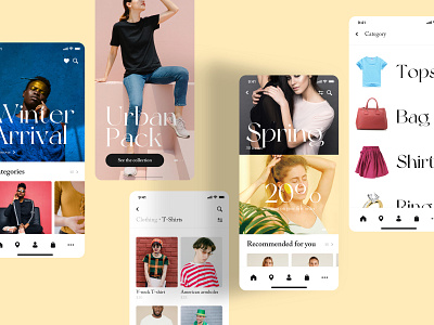 E-commerce App Concept app design design ecommerce fashion online store ui ux