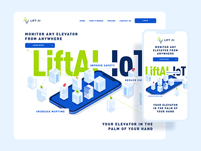 LiftAI Landing Page automation design landing page lift ui ux website