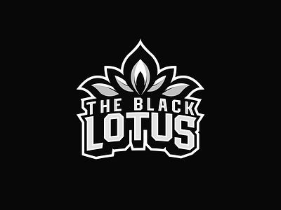 The Black Lotus branding logo logo design mascot