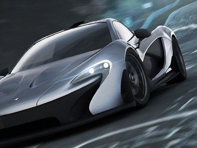 P1 3d car racing sports vray