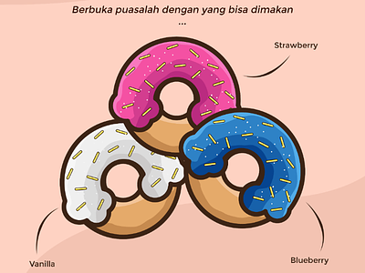 Donuts creartived illustrator toons vector