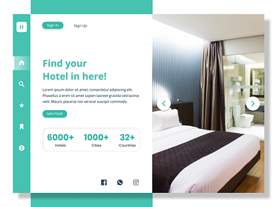 Hotelin branding hotel uiux web web design website