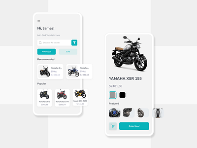 MotorShop android android app android app design app branding clean design figma motorbike motorcycle ui ui ux uiux