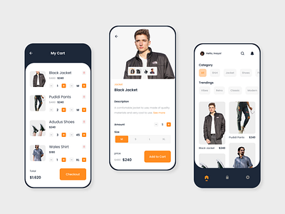 INAYA - Online Clothes Shop App app cart clean design flat mobile shirt shop shopping ui ux