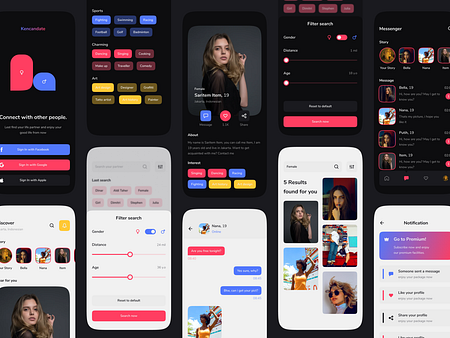 Kencandate - Dating mobile App by Wildan Hidayattulloh on Dribbble