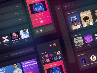 FM Music - Dashboard Music Player Collase Version