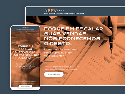 Landing Page - Apex Supply design web