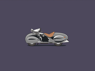 Artdeco Motorcycle 03 design illustration vector