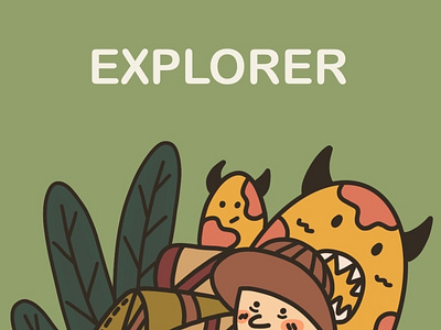 探险者 illustration illustrator 插画 插画练习