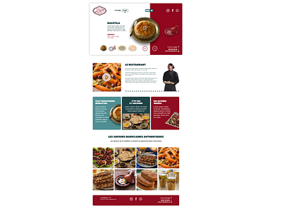 Restaurant Website Design arabic arabic logo layout maroc ui ux website website design website ux