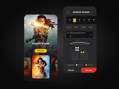 movie booking app app design movie ui ux