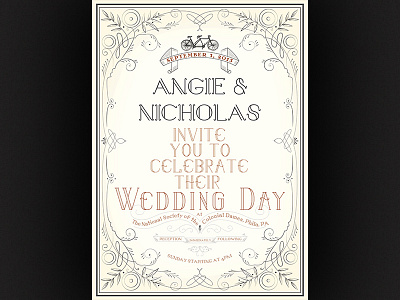 You're invited! illustrator print typography vector