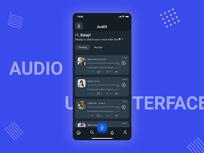 AudiO - Voice based micro-blogging App