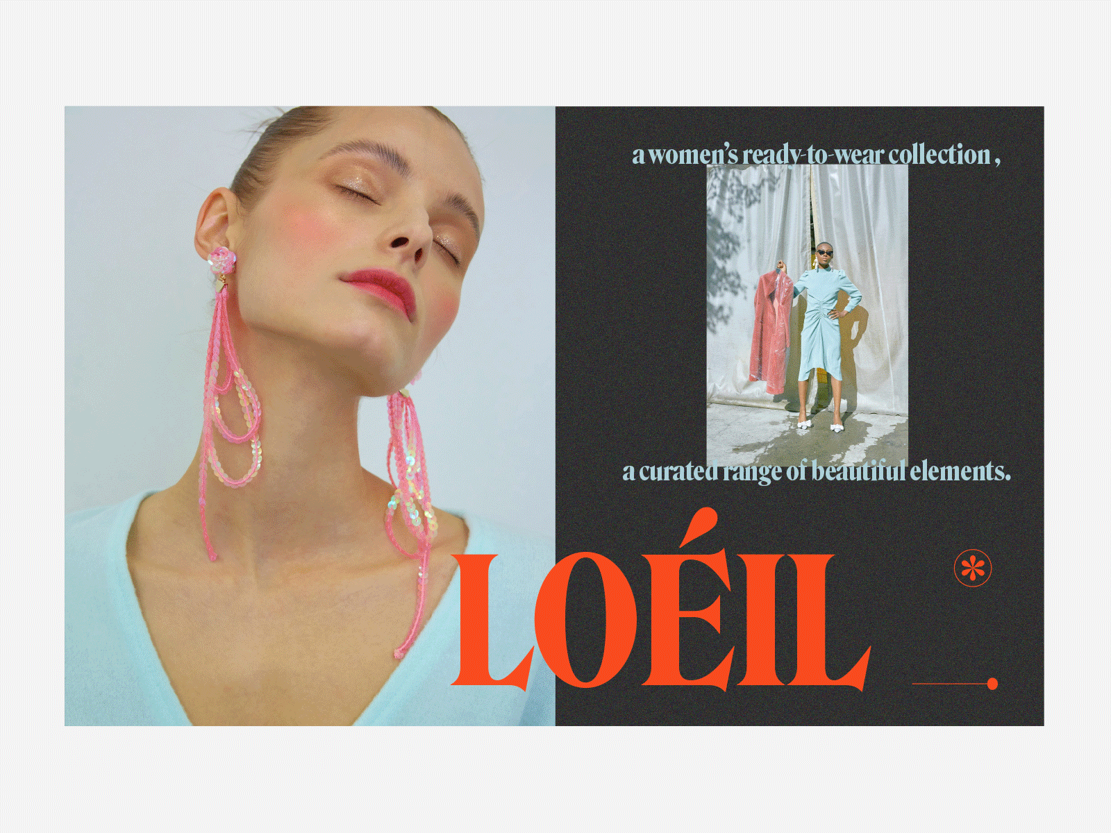 Loéil branding branding and identity design ecommerce layout retail ui web