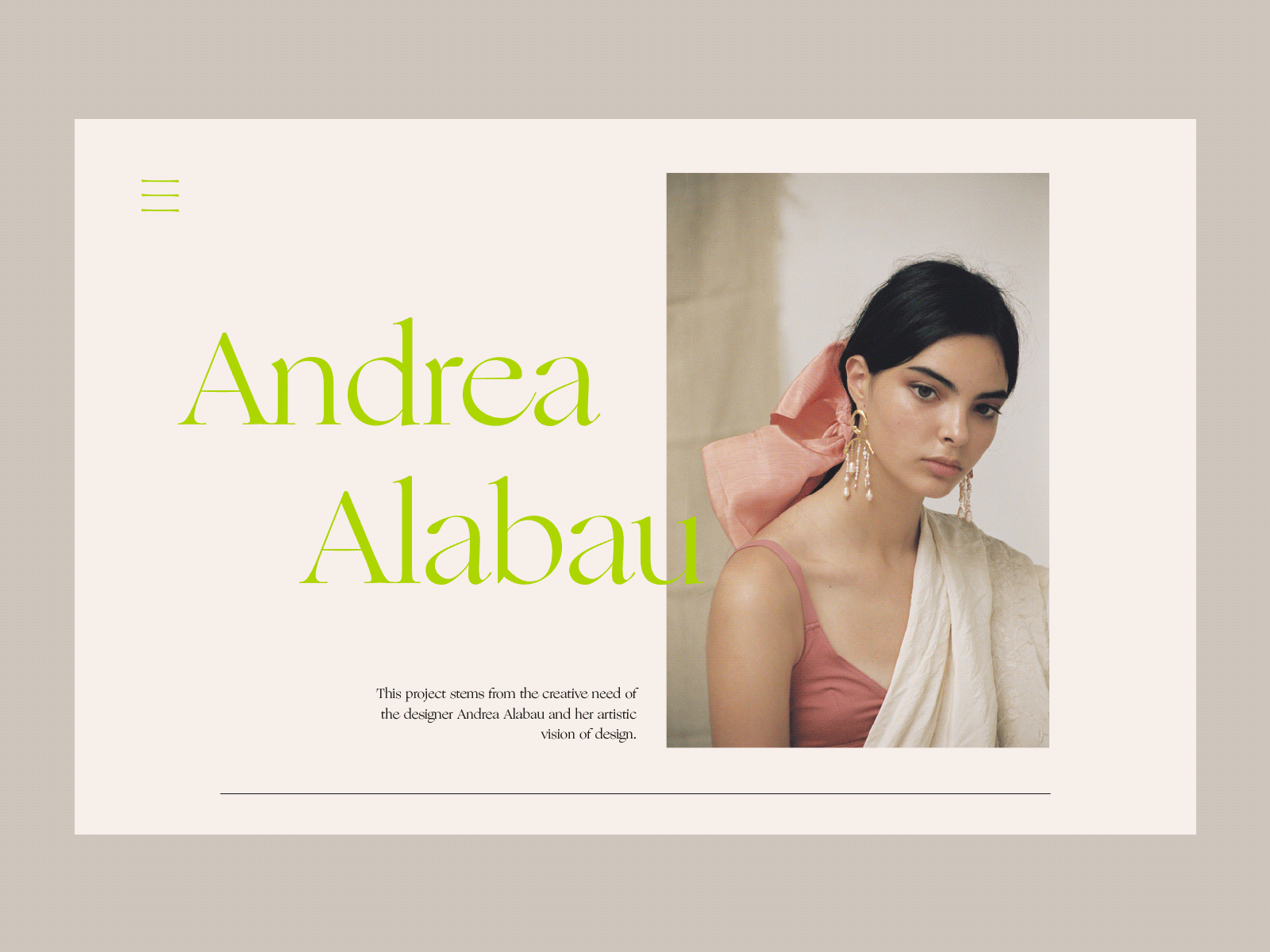 Andrea Alabau Website Redesign design layout minimal typography ui ux web