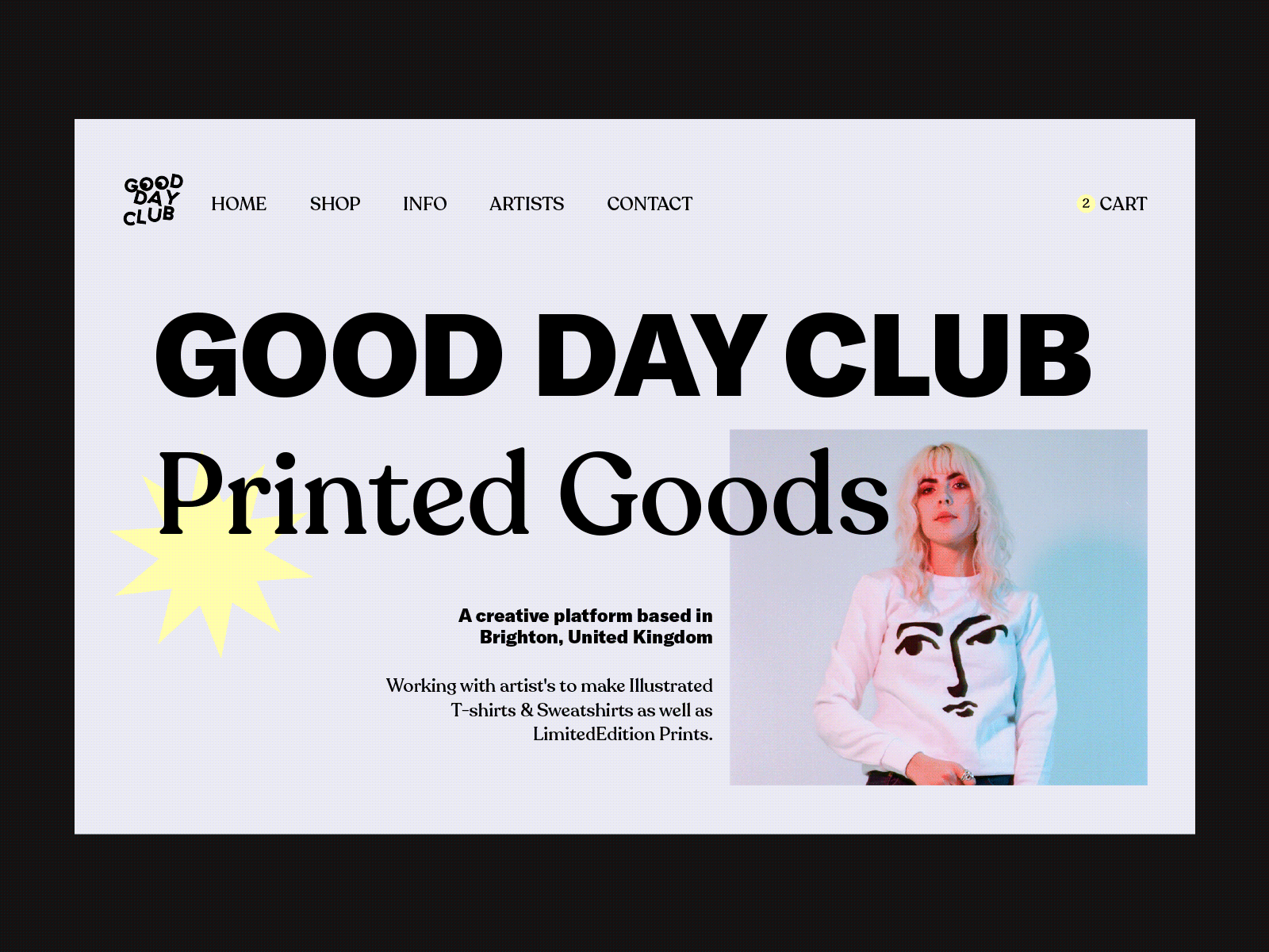 Good Day Club Website Redesign branding branding and identity design ecommerce layout retail shopping typography ui vector web website concept