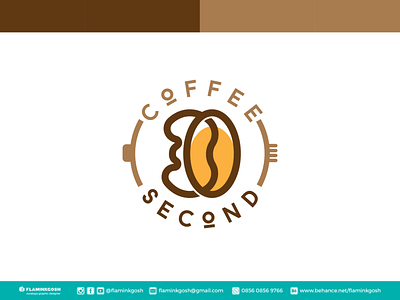 30 second coffee Logo Design branding design flaminkgosh illustration logo typography vector
