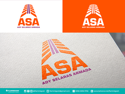 ASA Logo Design app branding design flaminkgosh illustration logo typography ui ux vector