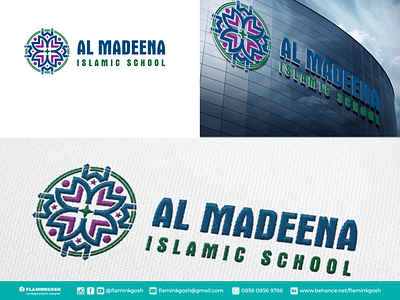 Al Madeena Logo design app branding design flaminkgosh illustration logo typography ui ux vector