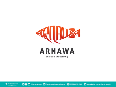 ARNAWA logo design app branding design flaminkgosh illustration logo typography ui ux vector