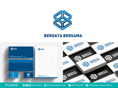 Berdaya Bersama logo design app branding design flaminkgosh illustration logo typography vector