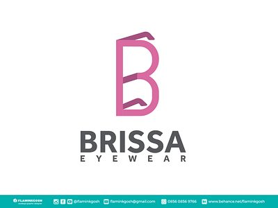 Brissa Eyewear logo design
