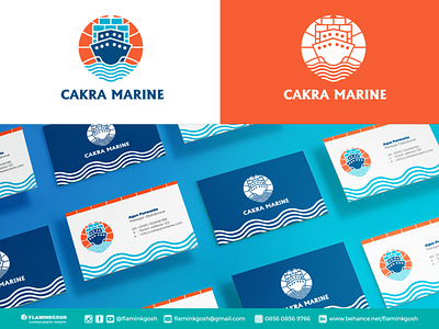 cakra marine logo design app branding design flaminkgosh illustration logo typography ui ux vector