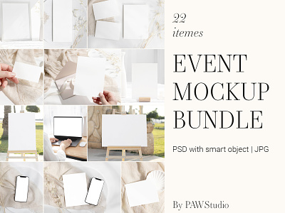 Event Mockup Bundle branch card design mock mock up mockup template