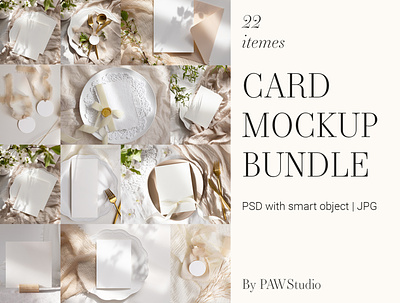 Card Mockup Bundle branch card design mock mock up mockup template