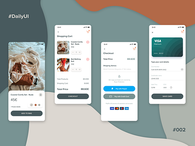 #DailyUI #002 Checkout screen