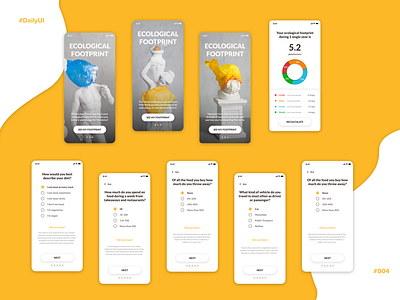 #DailyUI #004 Ecological Footprint Calculator