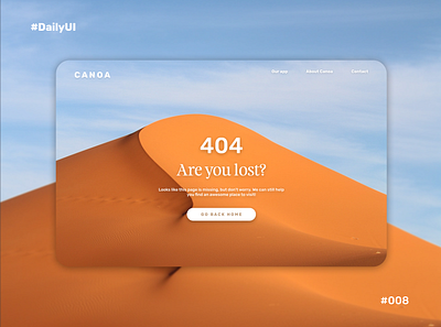#DailyUI #008 404 Page 404 404 page daily 100 challenge dailyui design error 404 travel ui userexperience userinterface ux
