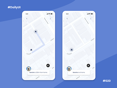#DailyUI #020 Pet Location Tracker