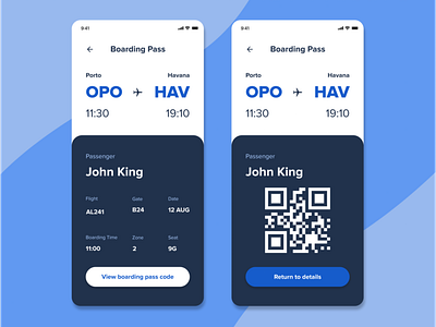 #DailyUI #024 Boarding Pass