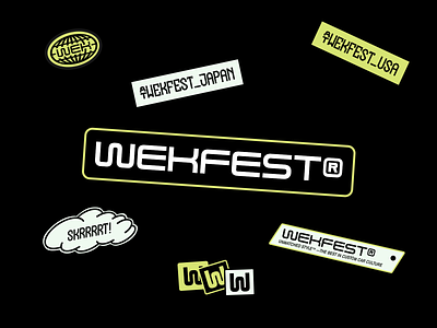 Wekfest® — Starter Pack brand design brand identity branding branding design color design identity illustration logo stickers typography