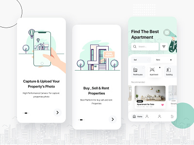 Property Buy Sell App UI | Remedium apartment apartment design apartments apartments for sale booking booking app booking system buy sell clean minimal app properties property property developer property management property marketing trend trend 2020 trend 2021