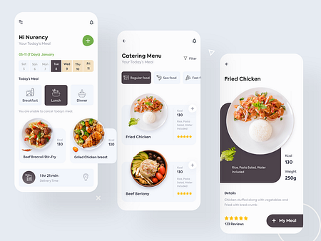 Catering management app ux/ui by Nasir Nurency on Dribbble